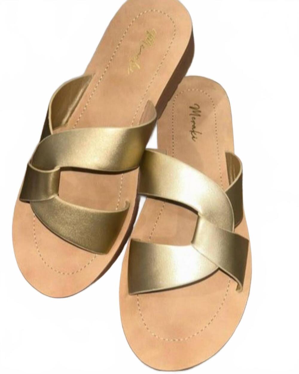 NEW MAKERS women's vera 3 sandal in gold
